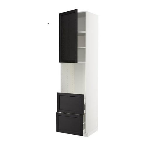 МЕТОД / МАКСИМЕРА Высок шкаф д духов+дверь/2 ящика - белый, Лерх черная морилка МЕТОД / МАКСИМЕРА Высок шкаф д духов+дверь/2 ящика - белый, Лерх черная морилка