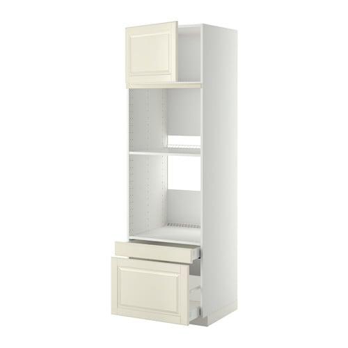 МЕТОД / МАКСИМЕРА Выс шкаф д/дхвк/комб дхвк+двр/2ящ - белый, Будбин белый с оттенком, 60x60x200 см МЕТОД / МАКСИМЕРА Выс шкаф д/дхвк/комб дхвк+двр/2ящ - белый, Будбин белый с оттенком, 60x60x200 см