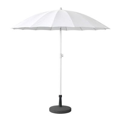САМСО / ЛОКО Зонт от солнца с опорой - наклонный белый/серый