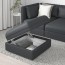 VALLENTUNA секция дивана+отделение д/хранения Хилларед темно-серый 80x80x45 cm
