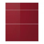АБСТРАКТ Фронтальная панель ящика,3 штуки - красный/глянцевый, 40x70 см
