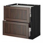 МЕТОД / ФОРВАРА Наполн шк 2 фрнт/3 средн ящ - под дерево черный, Эдсерум под дерево коричневый, 80x60 см МЕТОД / ФОРВАРА Наполн шк 2 фрнт/3 средн ящ - под дерево черный, Эдсерум под дерево коричневый, 80x60 см