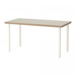 ЛИННМОН / ОЛОВ Стол - бежевый/белый ЛИННМОН / ОЛОВ Стол - бежевый/белый