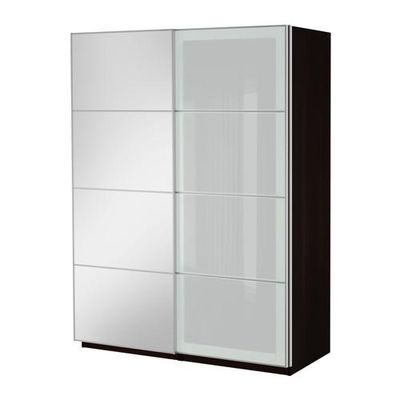 ПАКС Гардероб с раздвижными дверьми - белый, 150x66x201 см ПАКС Гардероб с раздвижными дверьми - белый, 150x66x201 см