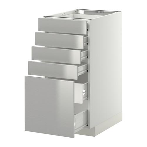 МЕТОД / ФОРВАРА Нплн шк 5фронт/4нзк/2срд ящ - белый, Гревста нержавеющ сталь, 40x60 см МЕТОД / ФОРВАРА Нплн шк 5фронт/4нзк/2срд ящ - белый, Гревста нержавеющ сталь, 40x60 см