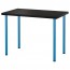 ЛИННМОН / АДИЛЬС Стол - черно-коричневый/синий