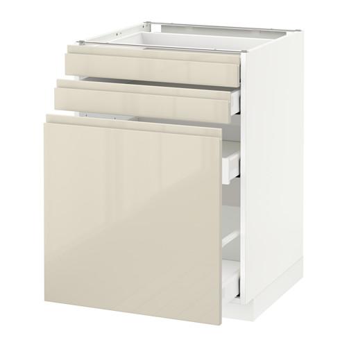 МЕТОД / МАКСИМЕРА Нплн шк с вдв мдл/2 фрнт - белый, Воксторп глянцевый светло-бежевый, 60x60 см МЕТОД / МАКСИМЕРА Нплн шк с вдв мдл/2 фрнт - белый, Воксторп глянцевый светло-бежевый, 60x60 см