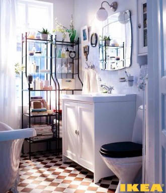 Интерьер ванной комнаты ИКЕА