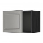 МЕТОД Шкаф навесной - под дерево черный, Будбин серый, 60x40 см
