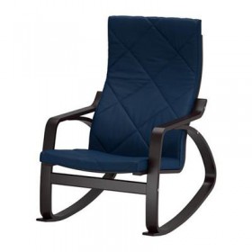 Poeng hintaszék - Edum sötétkék, fekete és barna