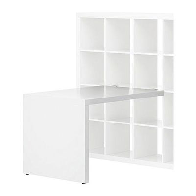 Expedit Desk White 40116070, Ikea Expedit Bookcase Desk
