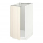МЕТОД Наполный шкаф д/мойки/мусорн конт - белый, Хитарп белый с оттенком