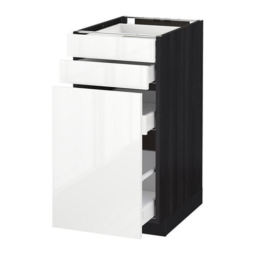 МЕТОД / МАКСИМЕРА Нплн шк с вдв мдл/2 фрнт - под дерево черный, Рингульт глянцевый белый, 40x60 см