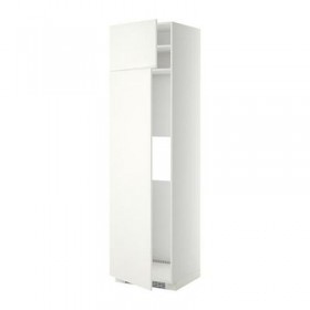 МЕТОД Выс шкаф д/холодильн или морозильн - 60x60x220 см, Хэггеби белый, белый