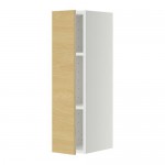 МЕТОД Шкаф навесной с полкой - 20x80 см, Тингсрид под березу, белый МЕТОД Шкаф навесной с полкой - 20x80 см, Тингсрид под березу, белый