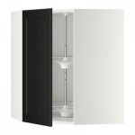 МЕТОД Угл нвсн шкф с вращающ секц - 68x80 см, Лаксарби черно-коричневый, белый МЕТОД Угл нвсн шкф с вращающ секц - 68x80 см, Лаксарби черно-коричневый, белый