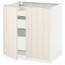 МЕТОД / МАКСИМЕРА Напольный шкаф с 2дверцами/3ящиками - белый, Хитарп белый с оттенком