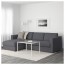 ВИМЛЕ 3-местный диван - с козеткой/Гуннаред классический серый