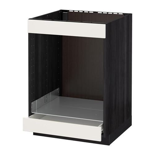 МЕТОД / ФОРВАРА Напол шк д/вароч панели+духовки/ящ - под дерево черный, Веддинге белый МЕТОД / ФОРВАРА Напол шк д/вароч панели+духовки/ящ - под дерево черный, Веддинге белый