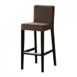 ХЕНРИКСДАЛЬ Стул барный - Дансбу классический коричневый, коричнево-чёрный, 74 см