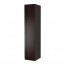 PAX гардероб с 1 дверью черно-коричневый/Бергсбу черно-коричневый 49.8x60x236.4 cm