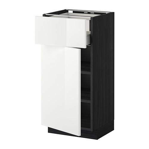 METOD напольн шкаф двр/фр пнл/плк/2низ ящ