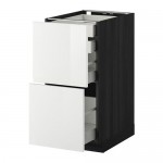 МЕТОД / МАКСИМЕРА Напл шк 2 фрнт/2низ/1срд/1 выс ящ - под дерево черный, Рингульт глянцевый белый, 40x60 см МЕТОД / МАКСИМЕРА Напл шк 2 фрнт/2низ/1срд/1 выс ящ - под дерево черный, Рингульт глянцевый белый, 40x60 см