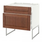 МЕТОД / МАКСИМЕРА Напольн шкаф/2фронт пнл/3ящика - -, Филипстад коричневый, 80x60x60 см МЕТОД / МАКСИМЕРА Напольн шкаф/2фронт пнл/3ящика - -, Филипстад коричневый, 80x60x60 см