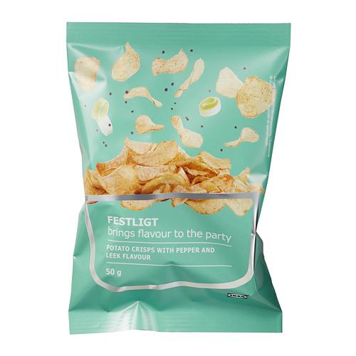 FESTLIGT картофельные чипсы перец лук-порей 50 гр