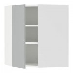 ФАКТУМ Шкаф навесной угловой - Аплод серый, 60x92 см