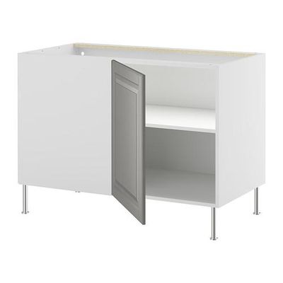 ФАКТУМ Угловой напольный шкаф с полкой - Лидинго серый ФАКТУМ Угловой напольный шкаф с полкой - Лидинго серый