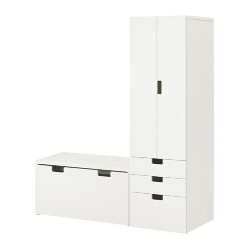 nevel stad Chromatisch STUVA Combination d / stored with a bench - white / white (690.166.40) -  reviews, price, where to buy