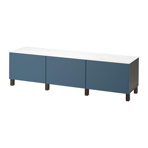 БЕСТО Комбинация для хранения с ящиками - черно-коричневый/Вальвикен темно-синий, направляющие ящика,нажимные БЕСТО Комбинация для хранения с ящиками - черно-коричневый/Вальвикен темно-синий, направляющие ящика,нажимные