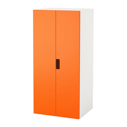 СТУВА Комбинация для хранения с дверцами - белый/оранжевый