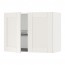 METOD навесной шкаф с посуд суш/2 дврц белый/Сэведаль белый 80x38.8x60 cm