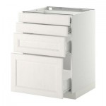 МЕТОД / ФОРВАРА Напольн шкаф 4 фронт панели/4 ящика - 60x60 см, Лаксарби белый, белый МЕТОД / ФОРВАРА Напольн шкаф 4 фронт панели/4 ящика - 60x60 см, Лаксарби белый, белый