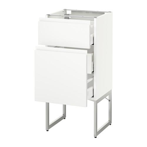 МЕТОД / МАКСИМЕРА Наполн шк 2 фрнт/3 средн ящ - белый, Воксторп белый, 40x37x60 см МЕТОД / МАКСИМЕРА Наполн шк 2 фрнт/3 средн ящ - белый, Воксторп белый, 40x37x60 см