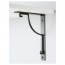 ЭКБИ ХЕМНЭС / ЭКБИ ХОЛЬ Полка навесная - белый/черный