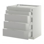МЕТОД / ФОРВАРА Нплн шк 5фрнт/2нзк/3срд ящ - белый, Гревста нержавеющ сталь, 80x60 см МЕТОД / ФОРВАРА Нплн шк 5фрнт/2нзк/3срд ящ - белый, Гревста нержавеющ сталь, 80x60 см