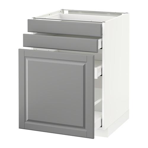 МЕТОД / МАКСИМЕРА Нплн шк с вдв мдл/2 фрнт - белый, Будбин серый, 60x60 см МЕТОД / МАКСИМЕРА Нплн шк с вдв мдл/2 фрнт - белый, Будбин серый, 60x60 см