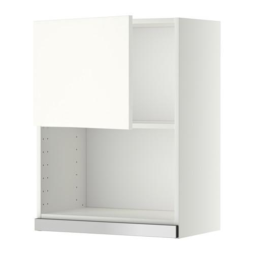 МЕТОД Навесной шкаф для СВЧ-печи - 60x80 см, Хэггеби белый, белый