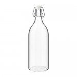 KORKEN бутылка с пробкой прозрачное стекло