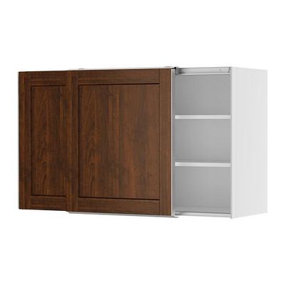 ФАКТУМ Навесной шкаф с рздвжн дверц - Роккхаммар коричневый, 120x70 см