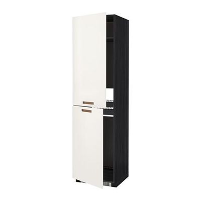 МЕТОД Высок шкаф д холодильн/мороз - 60x60x220 см, Мэрста белый, под дерево черный