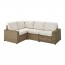 SOLLERÖN модульный угл 3-мест диван, садовый
