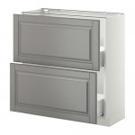 МЕТОД / ФОРВАРА Наполн шк 2 фрнт/2 средн ящ - белый, Будбин серый, 80x37 см МЕТОД / ФОРВАРА Наполн шк 2 фрнт/2 средн ящ - белый, Будбин серый, 80x37 см