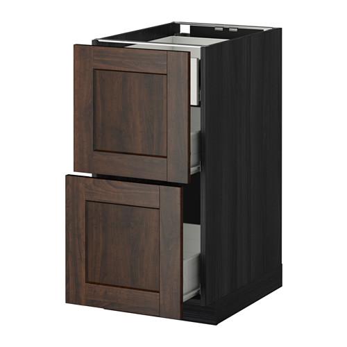 МЕТОД / ФОРВАРА Наполн шк 2 фрнт/3 средн ящ - под дерево черный, Эдсерум под дерево коричневый, 40x60 см МЕТОД / ФОРВАРА Наполн шк 2 фрнт/3 средн ящ - под дерево черный, Эдсерум под дерево коричневый, 40x60 см