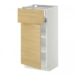 МЕТОД / ФОРВАРА Напольн шкаф двр/фр пнл/плк/2низ ящ - белый, Тингсрид под березу, 40x37 см МЕТОД / ФОРВАРА Напольн шкаф двр/фр пнл/плк/2низ ящ - белый, Тингсрид под березу, 40x37 см