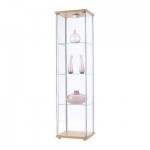 ДЕТОЛЬФ Шкаф-витрина - под бук