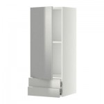 МЕТОД / ФОРВАРА Навесной шкаф с дверцей/2 ящика - 40x100 см, Гревста нержавеющ сталь, белый МЕТОД / ФОРВАРА Навесной шкаф с дверцей/2 ящика - 40x100 см, Гревста нержавеющ сталь, белый